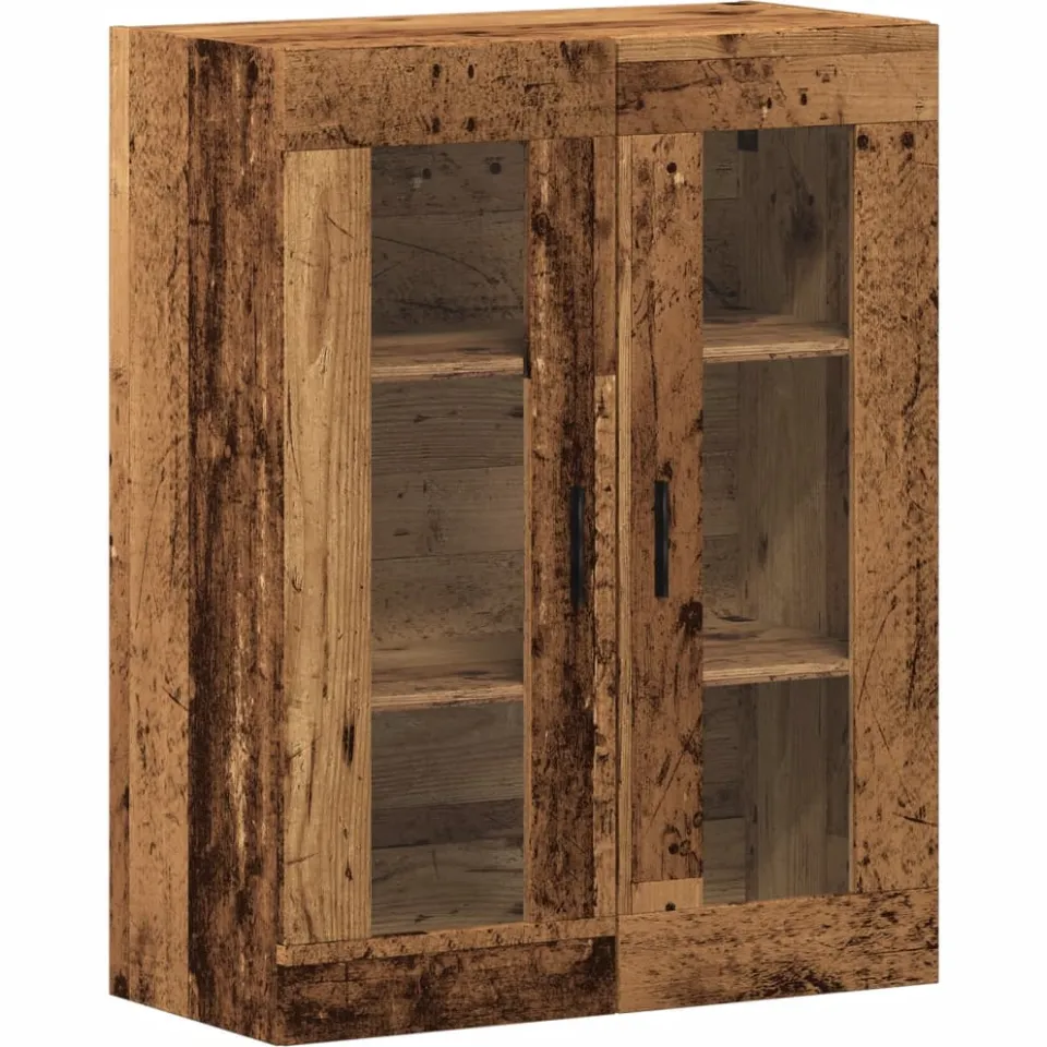 vidaXL Wandkast 69,5x34x90 cm oud houtkleurig bruin, foto 3