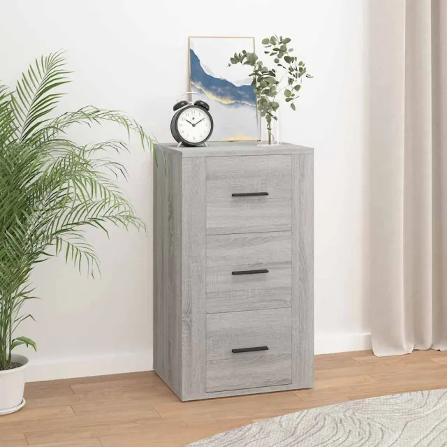 vidaXL Dressoir 40x33x70 cm bewerkt hout betongrijs grijs, foto 2