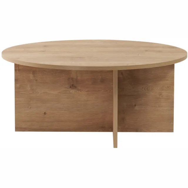 Skye Decor Houten salontafel "Sun" - 90 x 90 x 40 cm - Saffier Eiken Saffier Eikenhout
