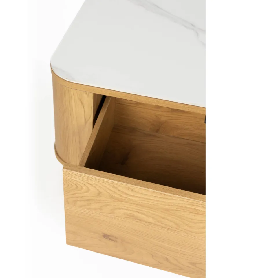 Housecraft Living salontafel Almira Salontafel 120x60 cm Hout/ Marmerlook Naturel (60x120 cm) Naturel, foto 4