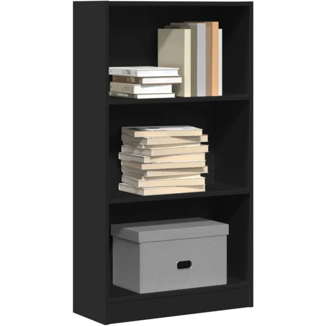 vidaXL Boekenkast 60x24x109 cm bewerkt hout zwart