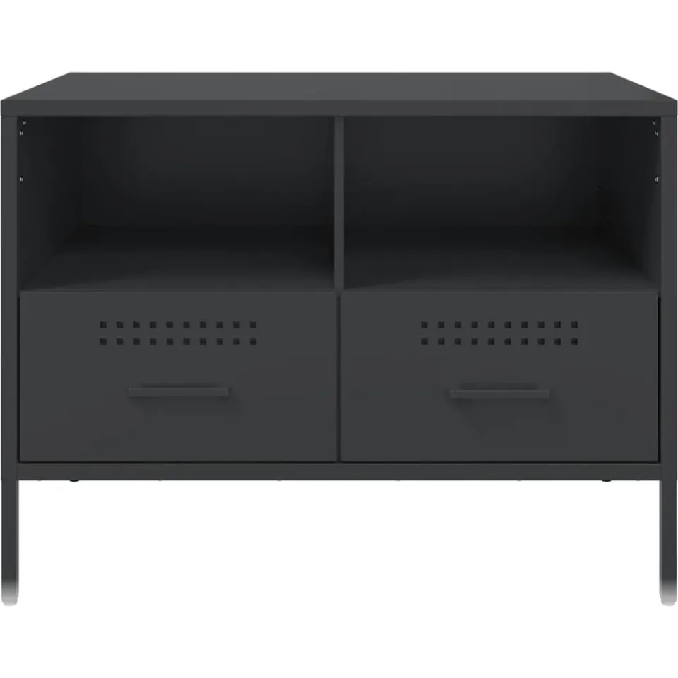 vidaXL Tv-meubel 68x39x50,5 cm staal zwart, foto 4