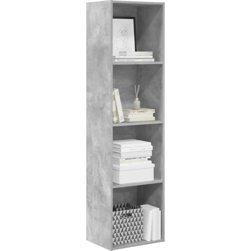 vidaXL Boekenkast 40x30x152 cm bewerkt hout betongrijs