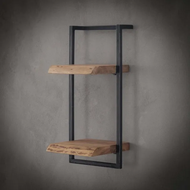 Giga Living Giga Meubel Wandplank Edge - Naturel Acaciahout - 30x25x65cm