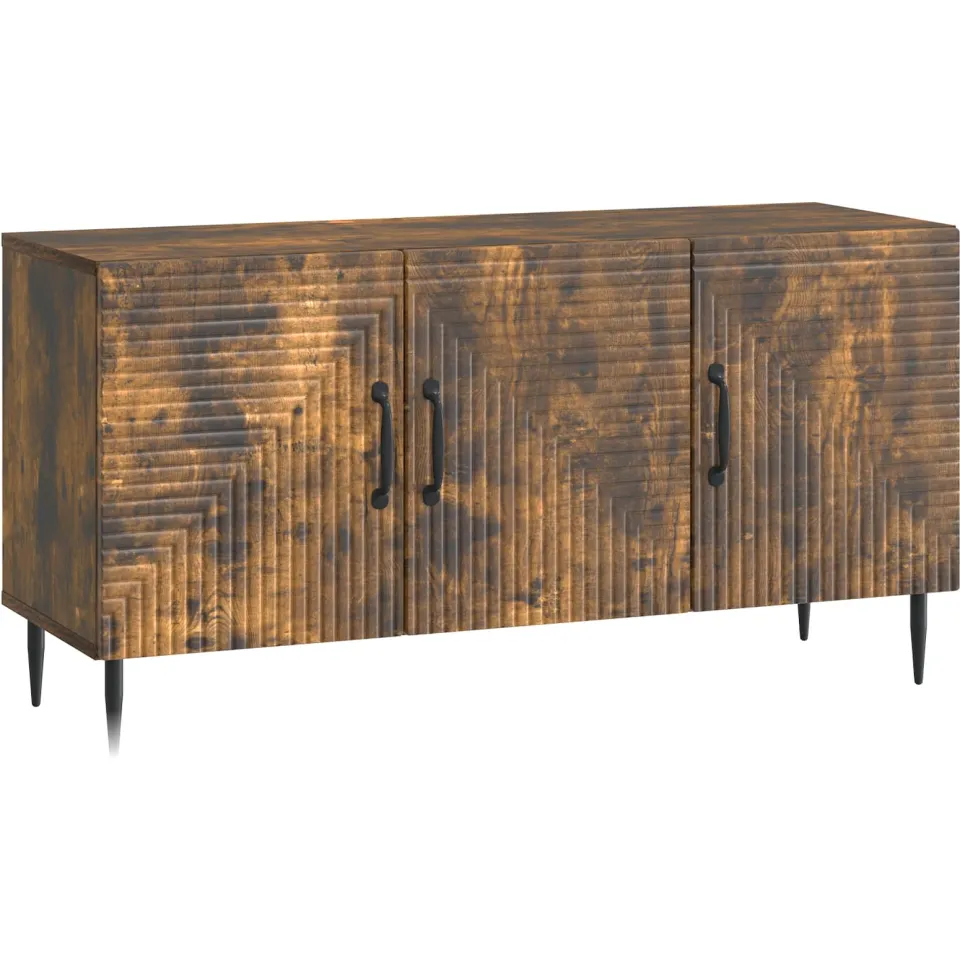vidaXL TV-kast Gerookt eiken 99 x 34,5 x 50 cm Bewerkt hout Bruin