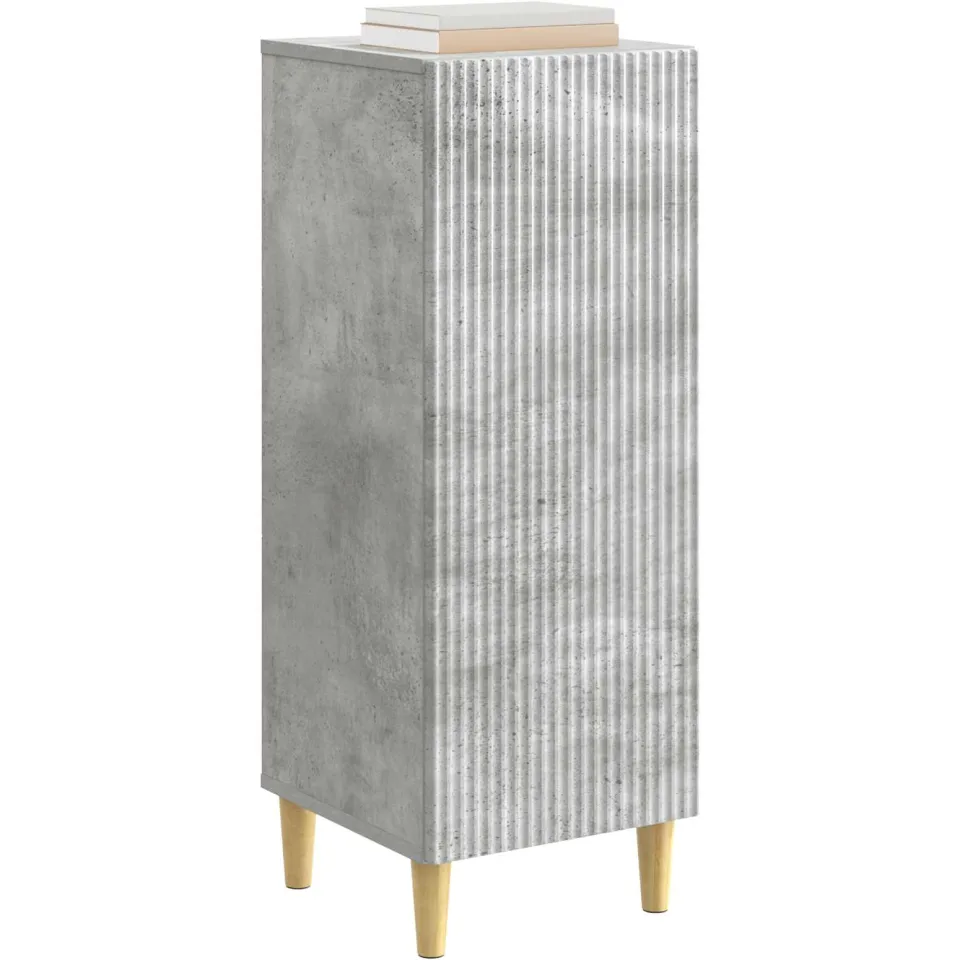 vidaXL Dressoir Betongrijs 33 x 34,5 x 90 cm Bewerkt hout grijs, foto 2