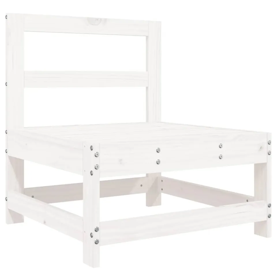 vidaXL 7-delige Loungeset massief grenenhout wit, foto 4
