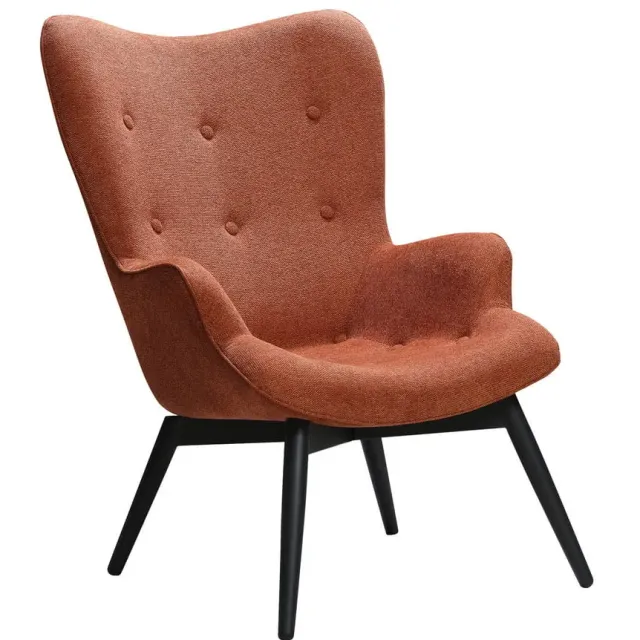fauteuil Lisanne koper Oranje
