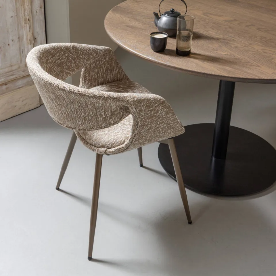 WOOOD Yossi eetkamerstoel beige, foto 4