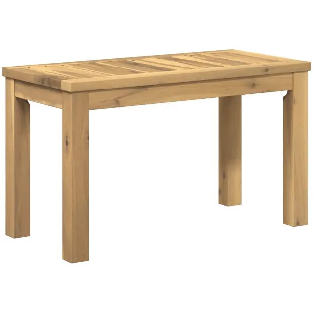 vidaXL Salontafel - LAREN - Witgewassen - 60,5 - x - 30 - x - 36 - cm