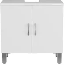Baseline - Praxis Eigen Merk Baseline Wastafelonderkast Essenziale 60cm - Wit Mat - Met 2 Deuren, foto 2