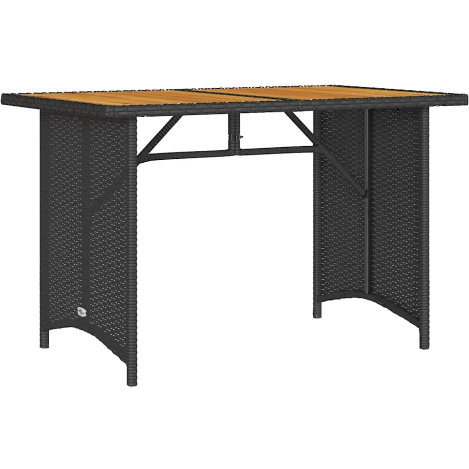 vidaXL 2-delige Tuinset met kussens poly rattan zwart, foto 4