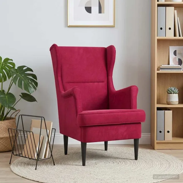 vidaXL Fauteuil Wijnrood Fluweel
