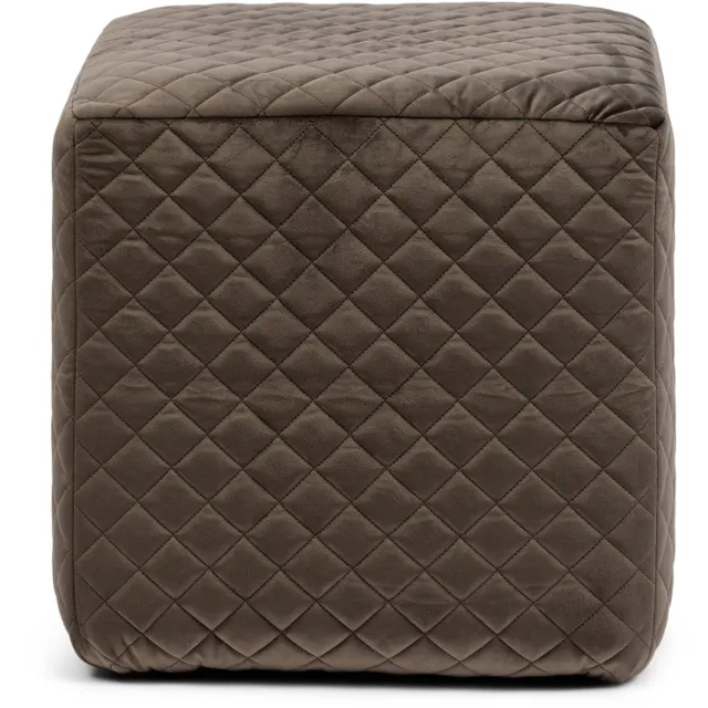 Riviera Maison Seine Footstool Vel III Anthra Anthracite