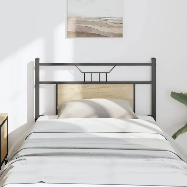vidaXL Vervangend hoofdbord 90 cm spaanplaat sonoma eikenkleurig Bruin