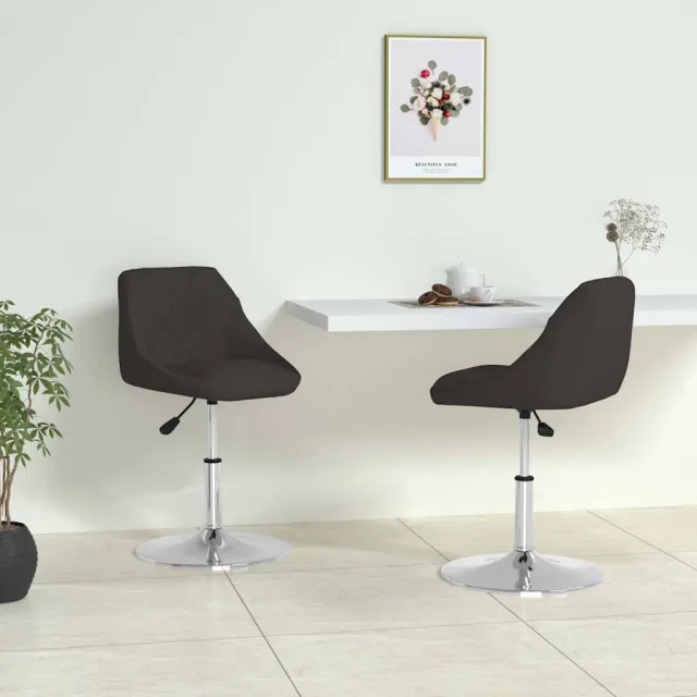 vidaXL Eetkamerstoelen 2 st kunstleer zwart, foto 2