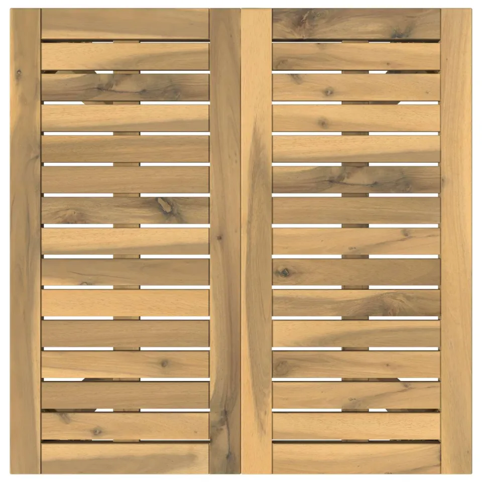 vidaXL Tuindiner tafel LAREN Witgewassen 60 x 60,5 x 75 cm, foto 4