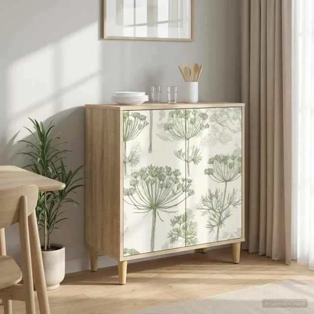 vidaXL Dressoir GOTHA Sonoma 69 x 33 x 75 cm Bewerkt hout Bruin