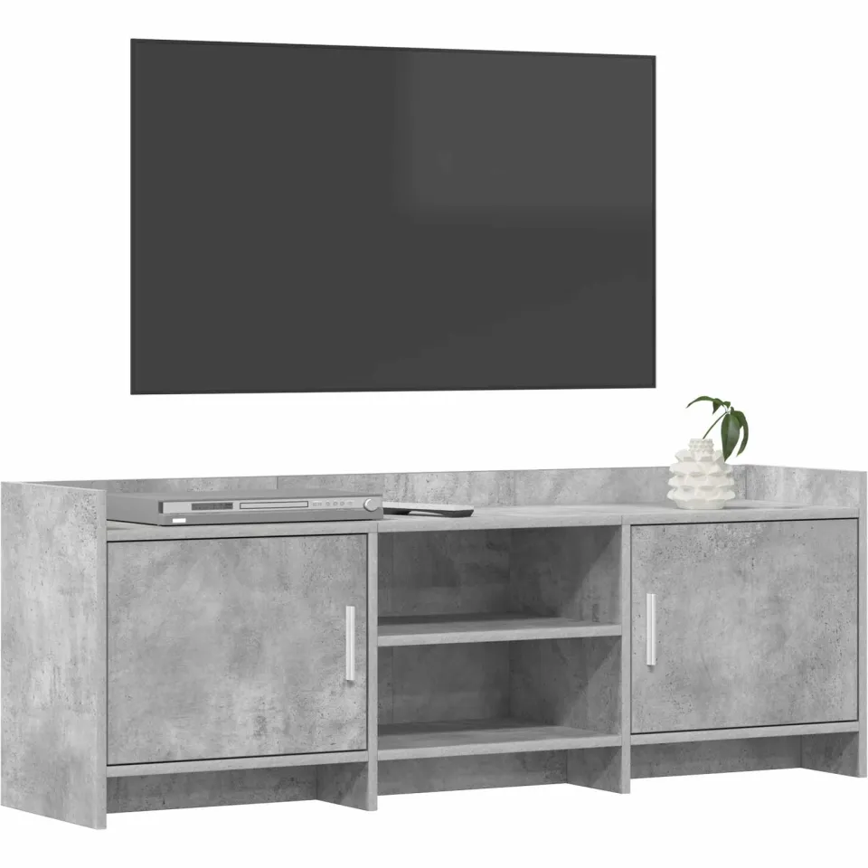 vidaXL TV-kast 130 x 33 x 47 cm Betongrijs Bewerkt hout grijs, foto 3