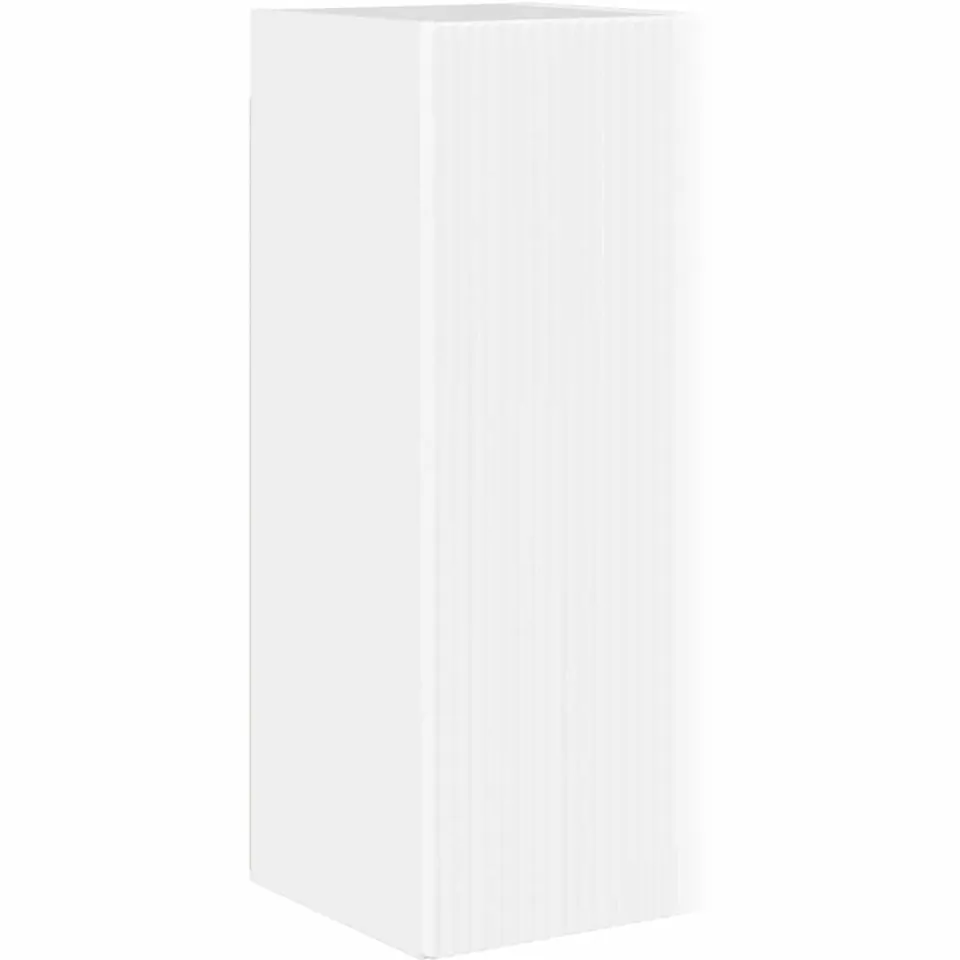 vidaXL TV Wandkast 30 x 31 x 80 cm Glanzend Wit Bewerkt hout, foto 3