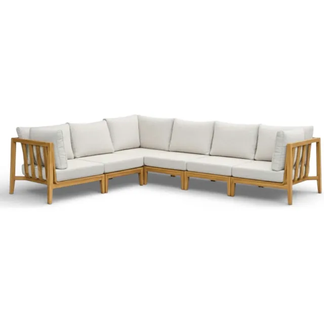 Belito Daan XL Loungeset | Teakhout | 245x320 cm | Nr. 2 Rechts Taupe