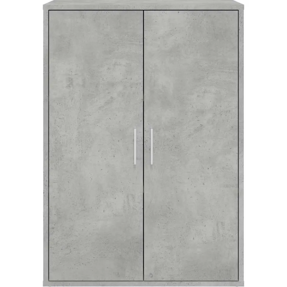 vidaXL Dressoir 60x31x84 cm bewerkt hout betongrijs grijs, foto 4