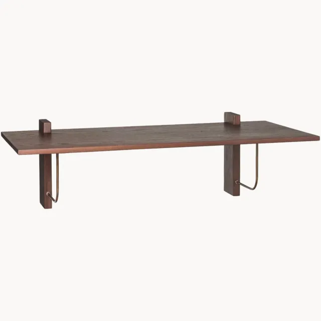 Audo Copenhagen Wandbureau Corbel van eikenhout Bruin