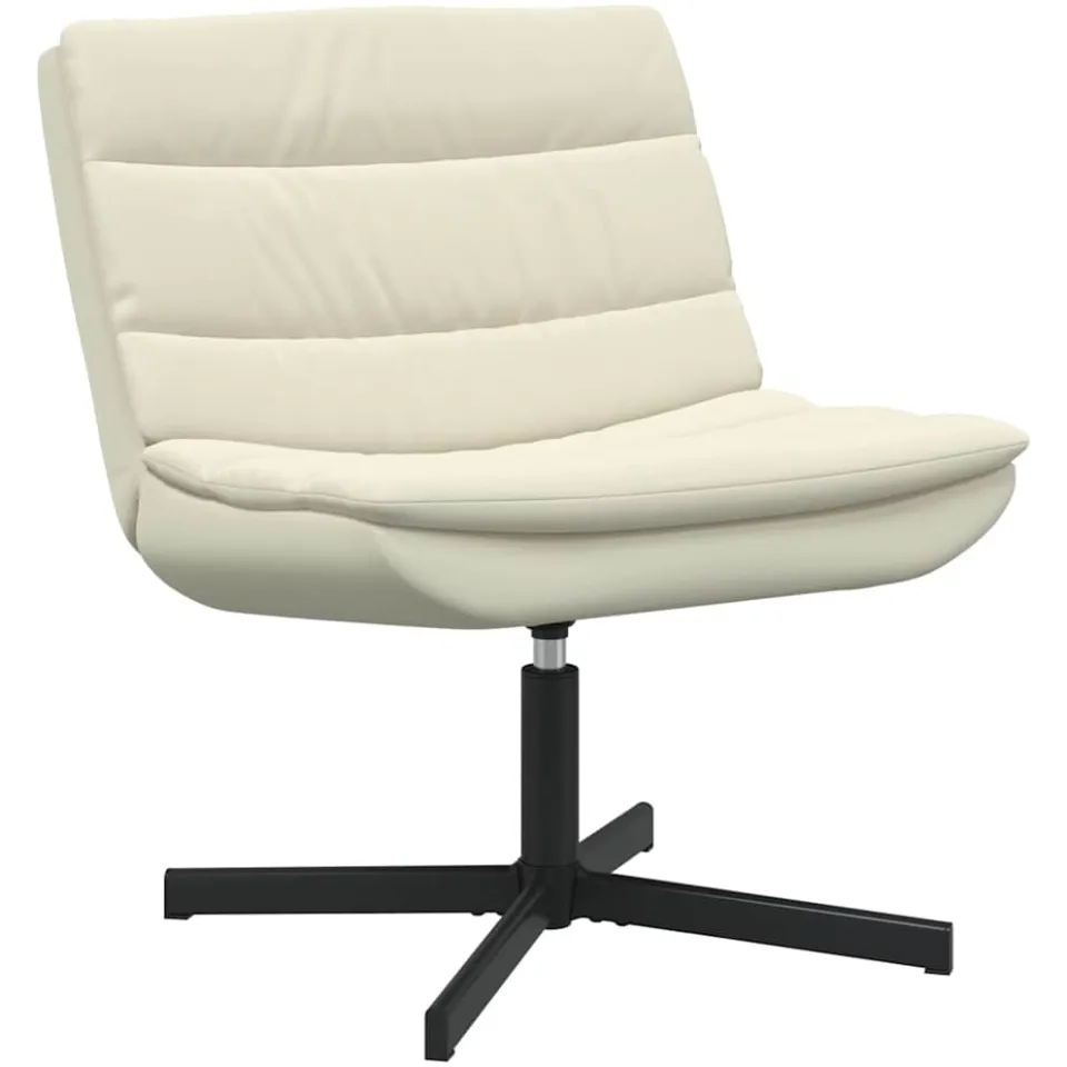 vidaXL Draaistoel Crème 63 x 75 x 76 cm Kunstleer