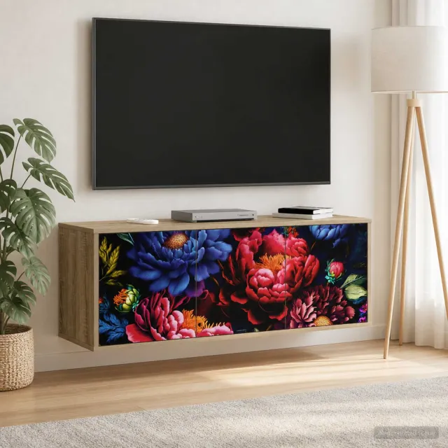 vidaXL Wandgemonteerd tv-meubel KIEL 102 x 33 x 40 cm Sonoma Eiken, foto 2