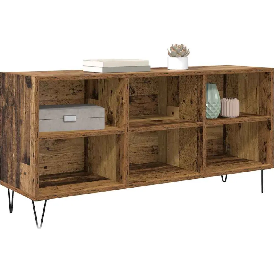 vidaXL TV-kast 103,5 x 30 x 50 cm Oud Hout Bewerkt hout Bruin