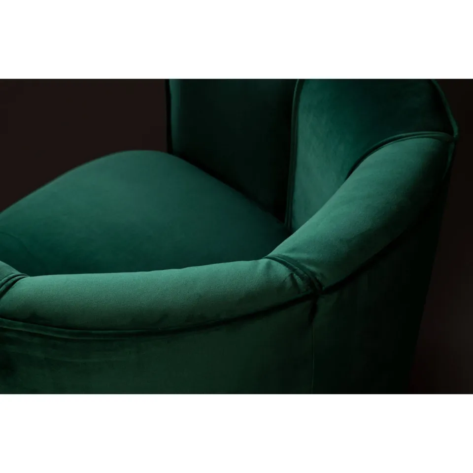 Dutchbone fauteuil Flower donkergroen, foto 7