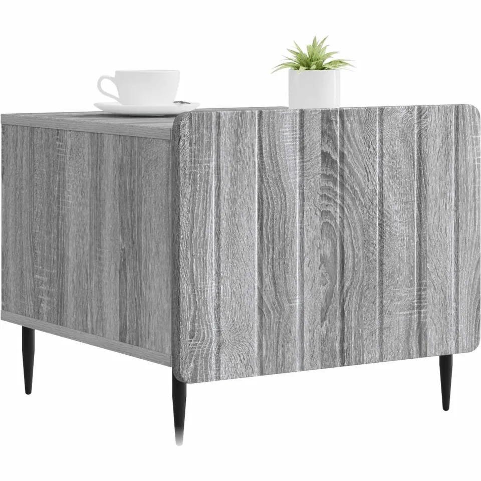 vidaXL Salontafel met lade Grijs sonoma 49 x 50 x 42 cm Bewerkt hout, foto 2