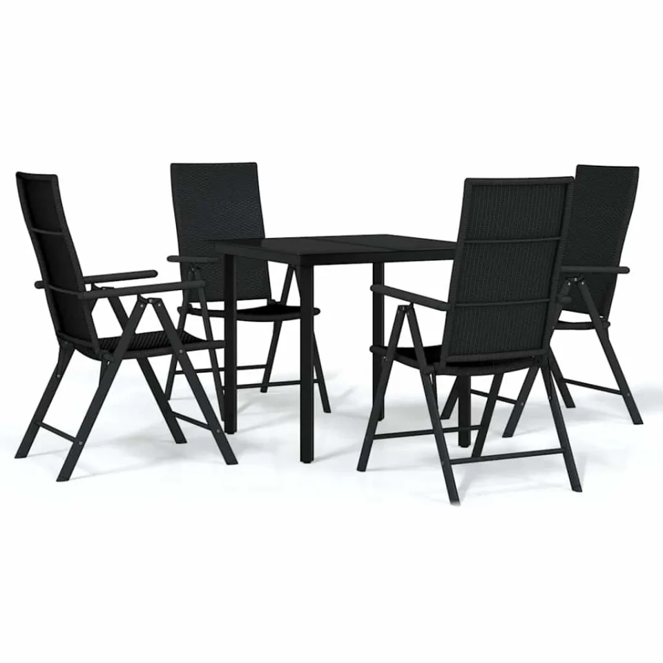 vidaXL 5-delige Tuinset zwart, foto 3