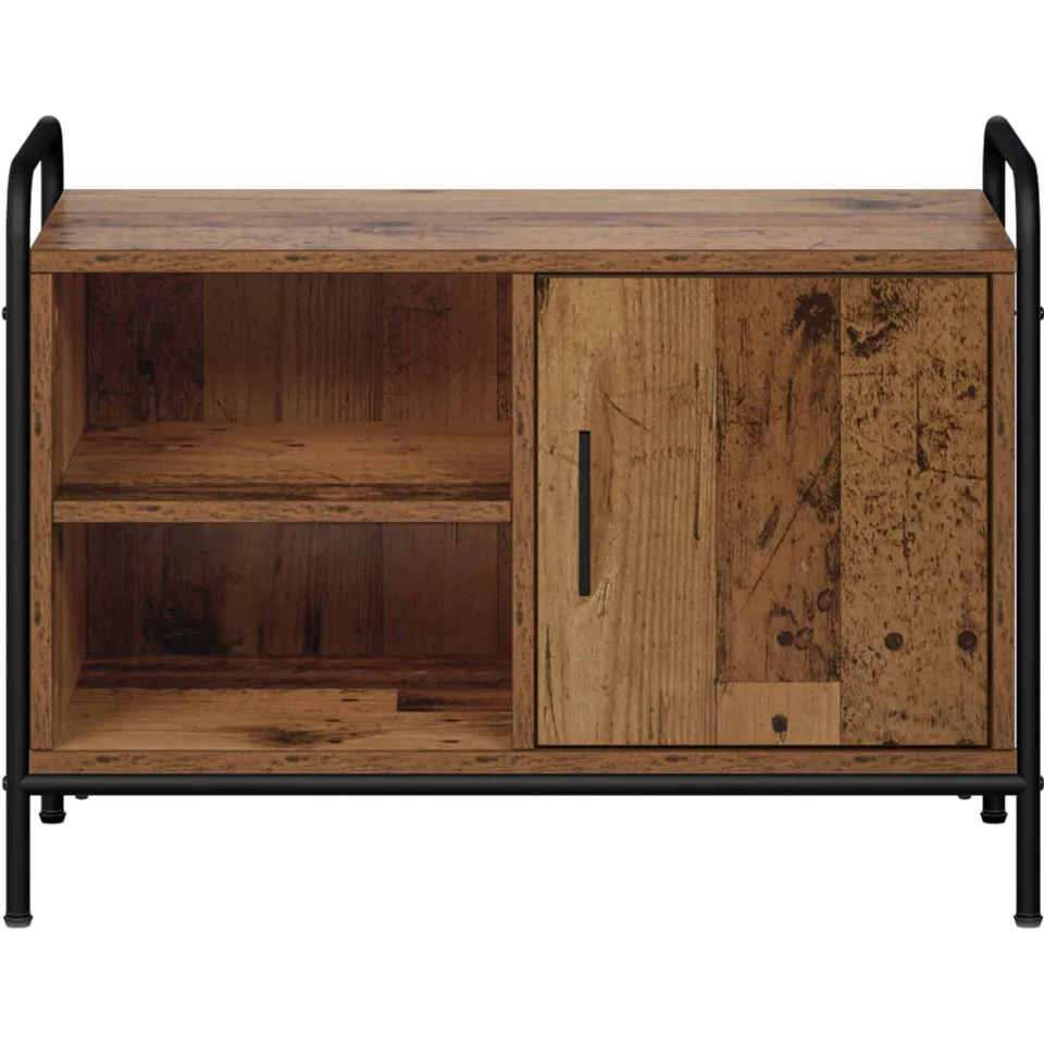 vidaXL Tv-meubel 67,5 x 33 x 50 cm Oud hout bruin, foto 4