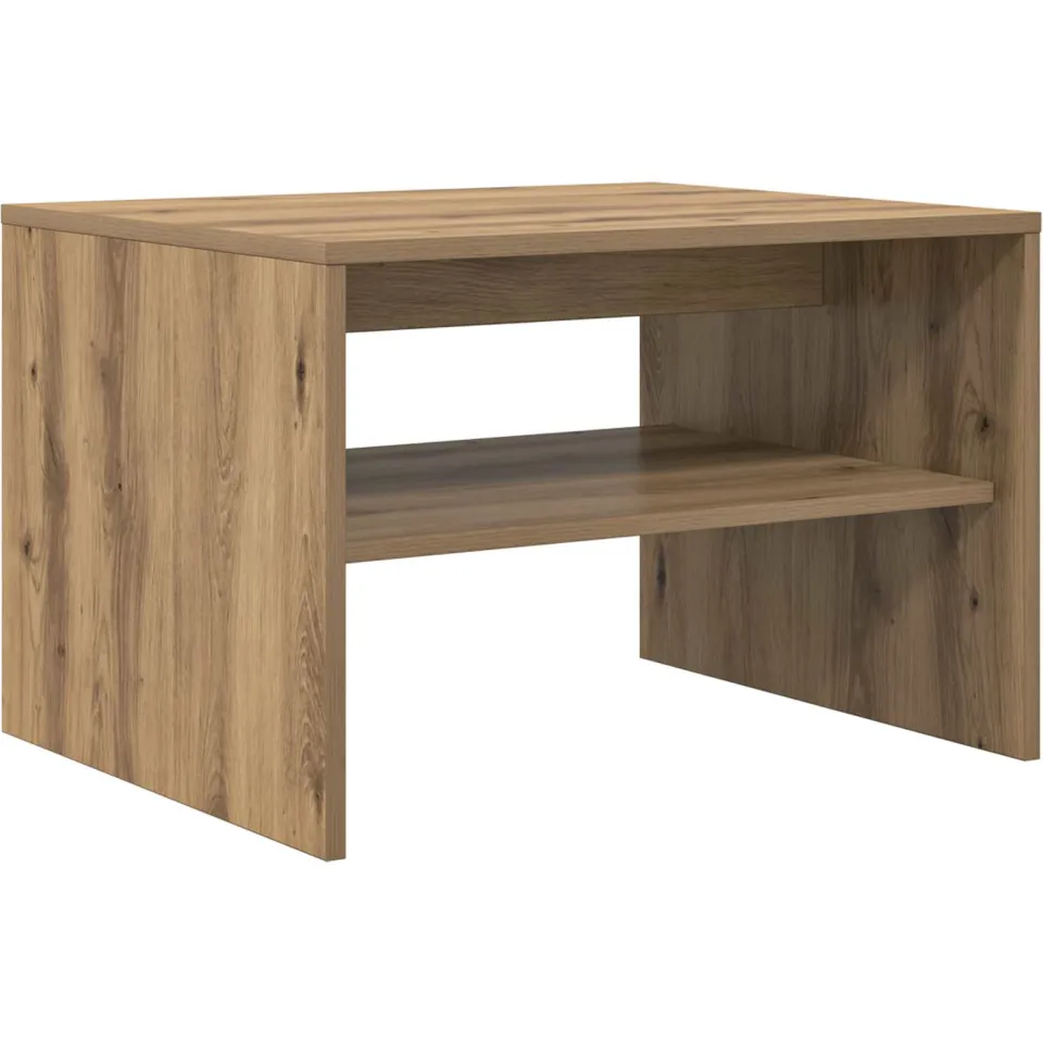 vidaXL Salontafel Artisan Eiken 60 x 50 x 40 cm Bewerkt hout, foto 3