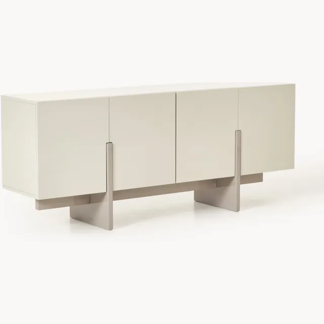 Westwing Collection Houten dressoir Dado Beige, Taupe