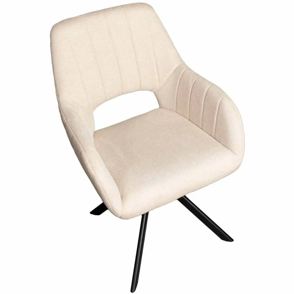 Giga Meubel Nola draaibare eetkamerstoel beige, foto 2