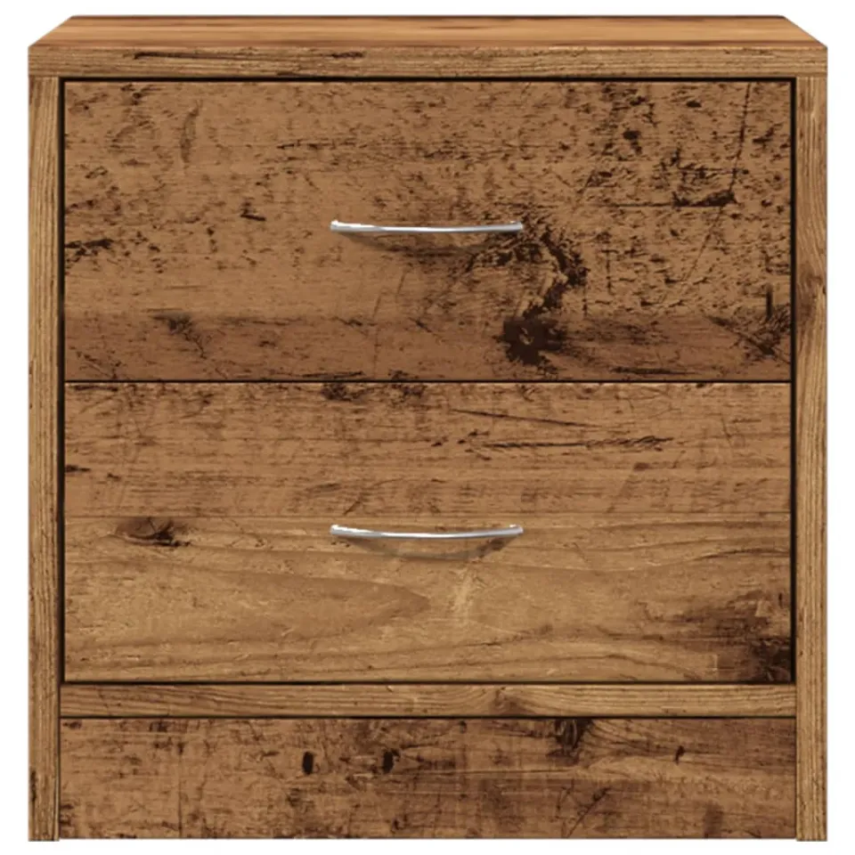vidaXL Nachtkastje 40x30x40 cm bewerkt hout oud houtkleurig bruin, foto 4