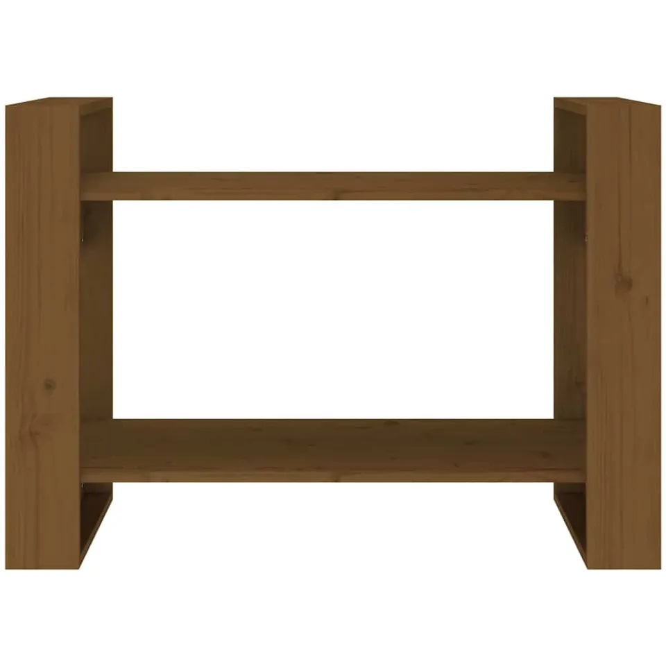 vidaXL Boekenkast/kamerscherm 80x35x56,5 cm massief hout honingbruin bruin, foto 4