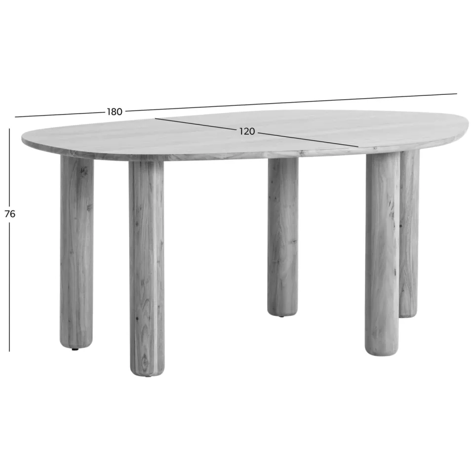 Studio LIVIT eettafel Indra zwart, foto 4