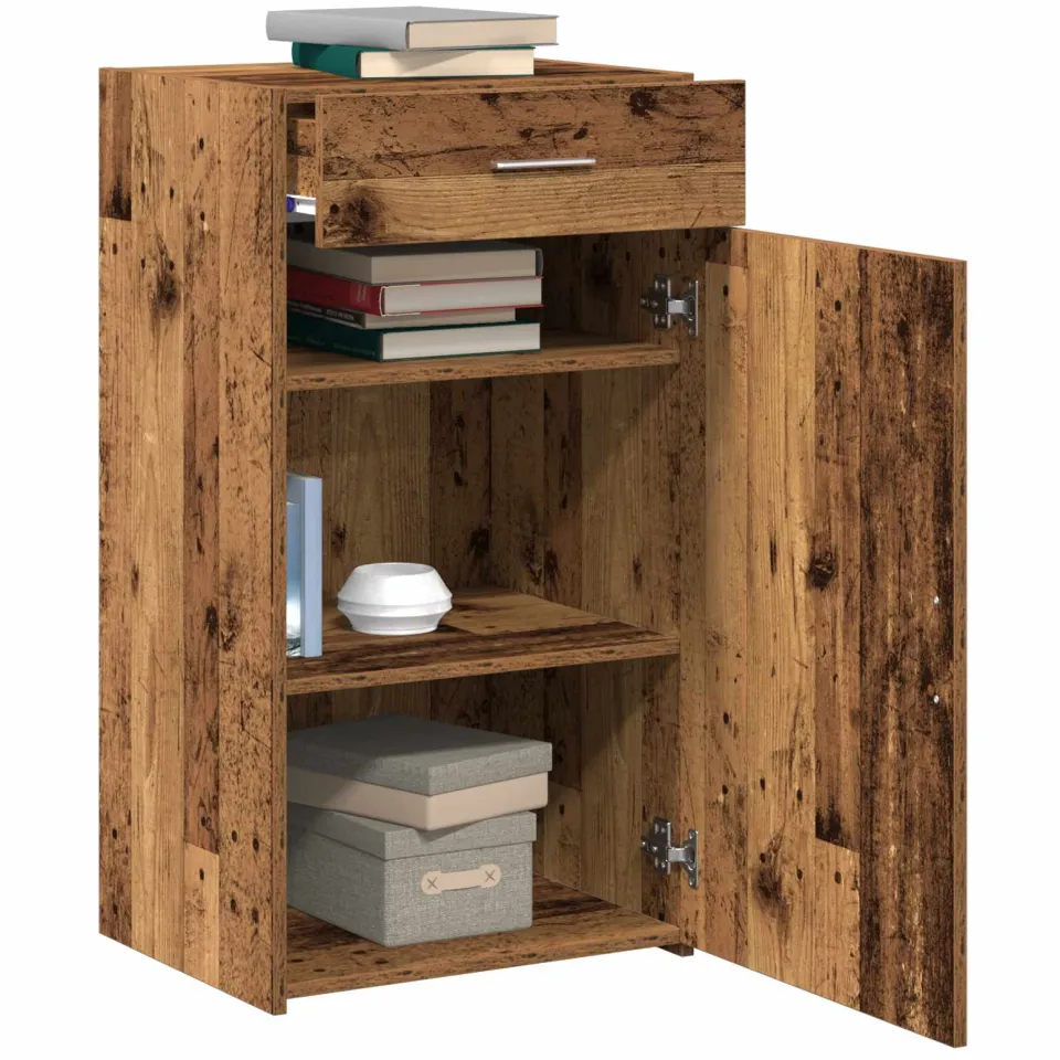 vidaXL Dressoir Oudhout 50 x 42,5 x 93 cm Bruin