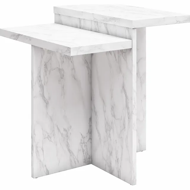 Notio Living Brielle-Salontafel - Wit Marmerlook