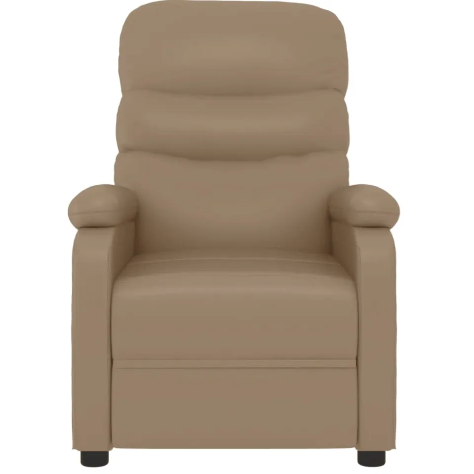 vidaXL Massagestoel kunstleer cappuccinokleurig bruin, foto 3