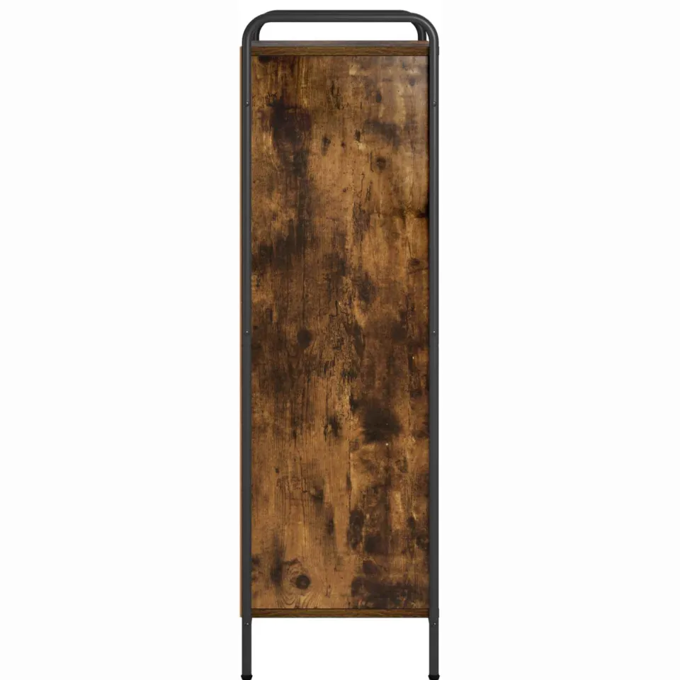 vidaXL Boekenkast 57 x 33 x 111 cm Bewerkt hout Gerookt eiken, foto 4