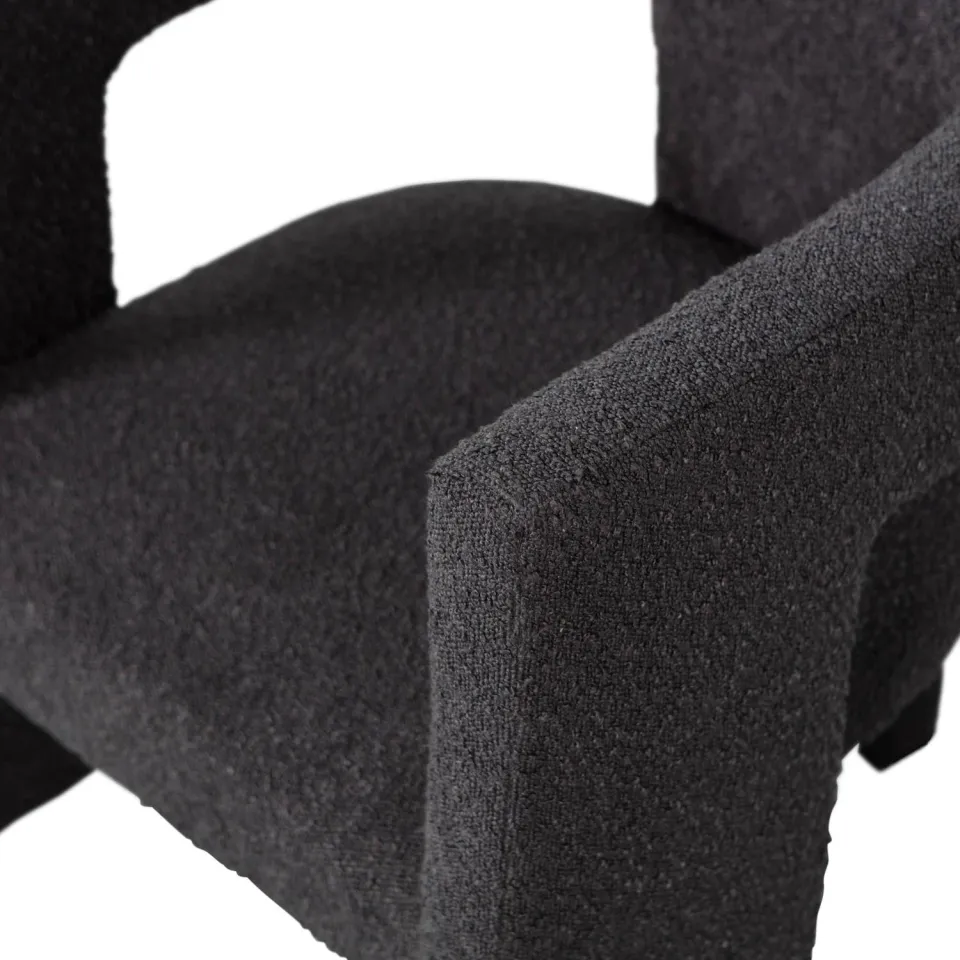 WOOOD Tiwa Fauteuil - Bouclé - Beige - 70x64x64, foto 6