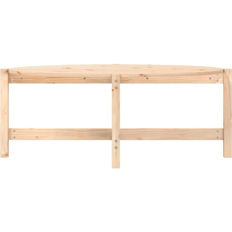 vidaXL Salontafel 118x63x45 cm massief grenenhout bruin, foto 4