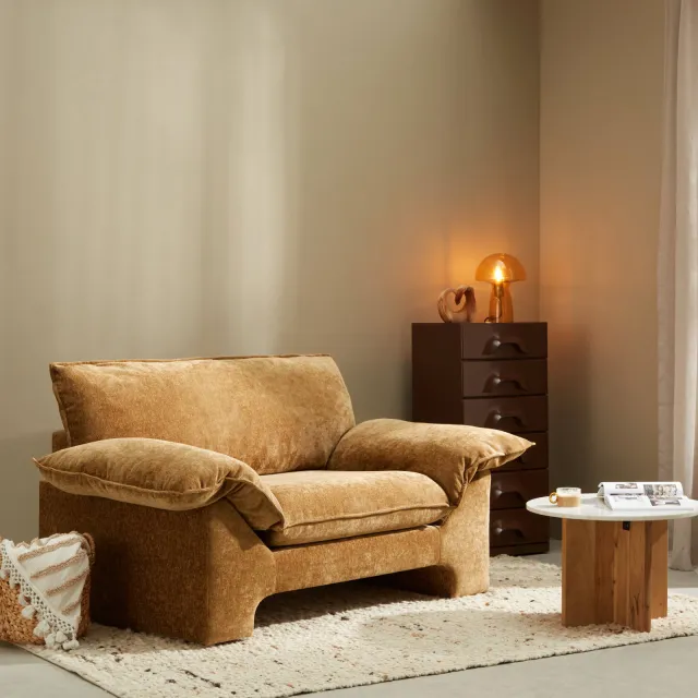 NOUS Living Woodstock loveseat cognac, foto 2