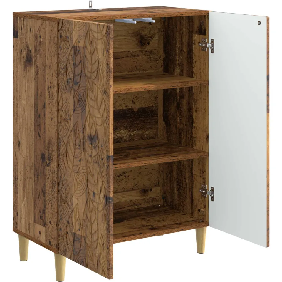 vidaXL Dressoir Oud hout 66 x 34,5 x 90 cm Bewerkt hout bruin, foto 4