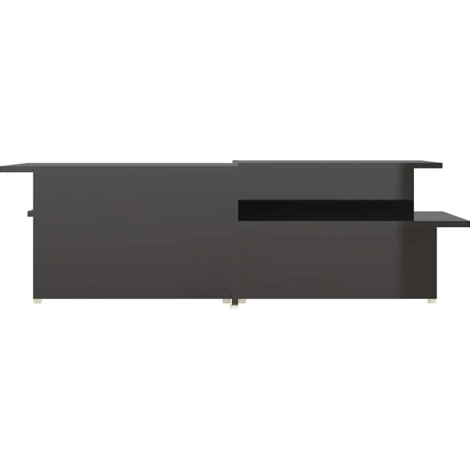 vidaXL Salontafels 2 st 111,5x50x33 cm bewerkt hout hoogglans zwart