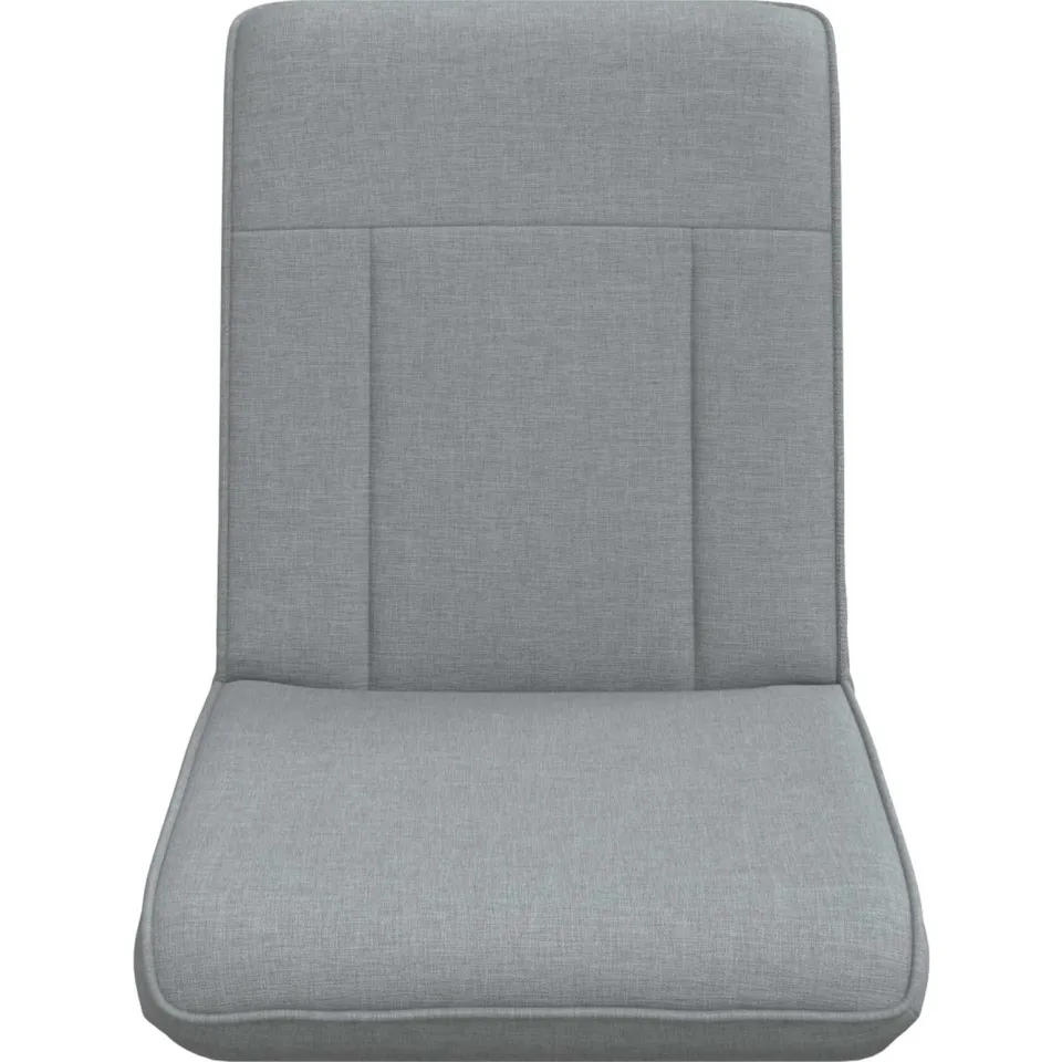 vidaXL Verstelbare vlo stoelen Lichtgrijs Stof, foto 4